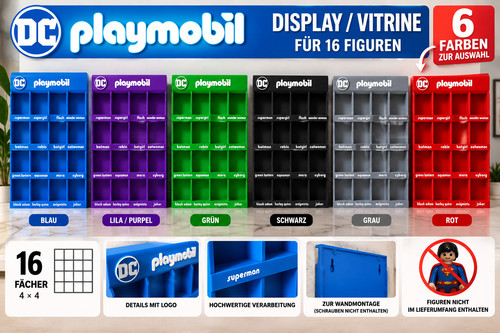 Playmobil sammler display - dc,
